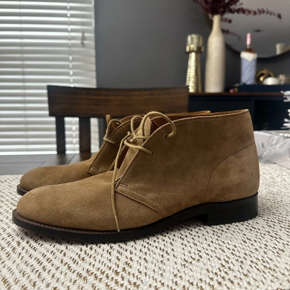 J. Crew Men's Tan Leather Boots - Picture 7 of 7